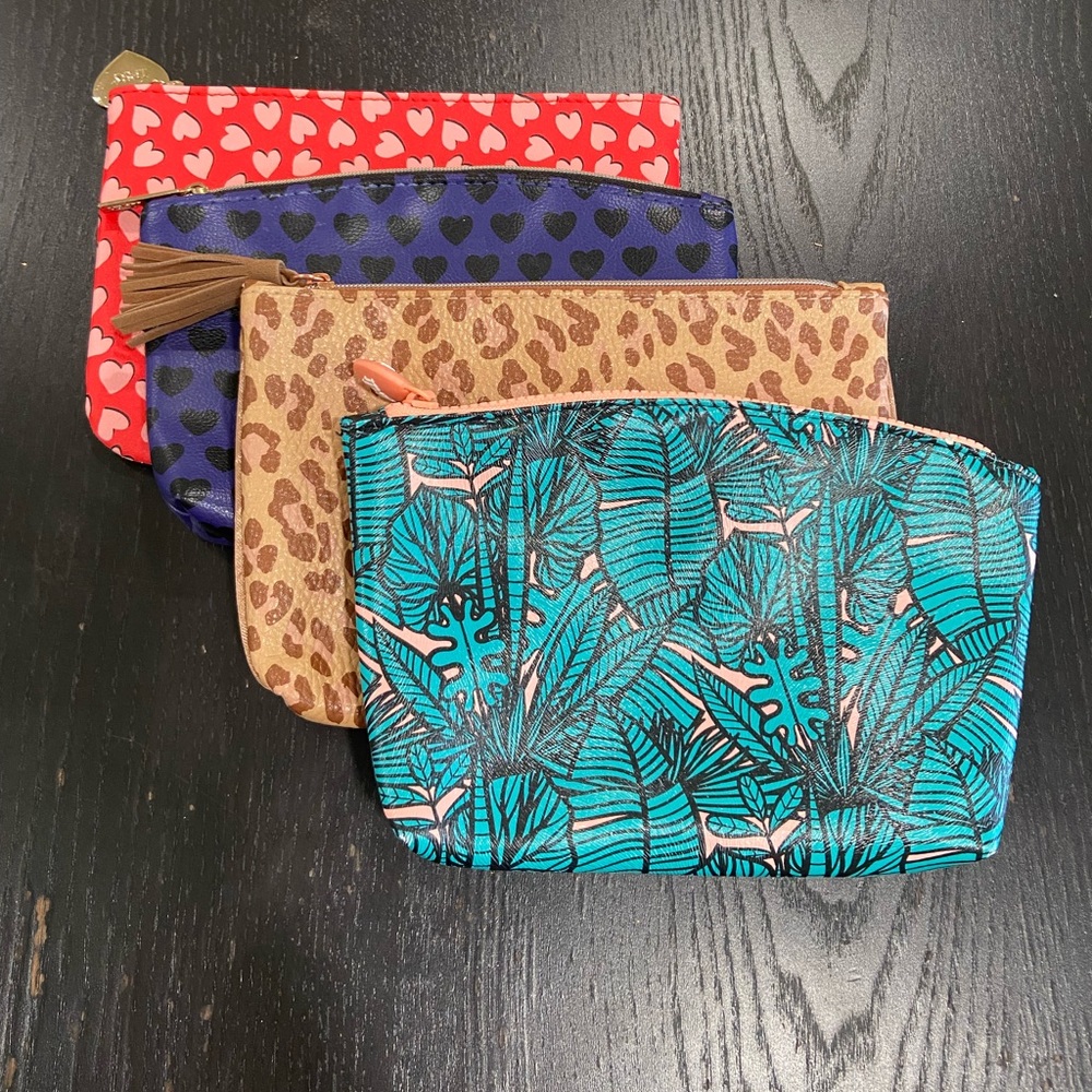 Set of four (4) Ipsy Zippered Bags